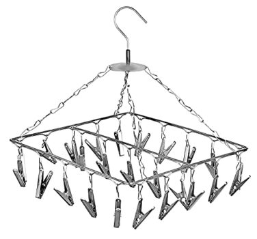 Houseware Stainless Steel Heavy Duty Foldable Cloth Drying Stand For Balcony (Cloth Hanger)