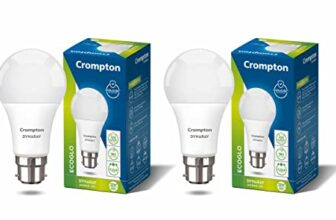 Crompton Dyna Ray 9W Round B22 Led Cool Day Light Pack Of 2