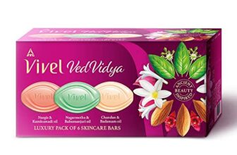Vivel Vedvidya Luxury Pack Of 6 Skincare Soaps For Soft, Even-Toned, Clear, Radiant And Glowing Skin, Suitable For All Skin Types, 600G (100G – Pack Of 6), Soap For Women & Men, For All Skin Types