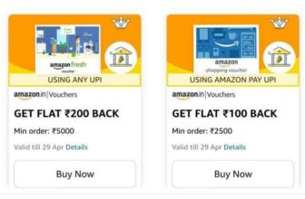 *Amazon* : Collect All New Cashback Offer For Gift Card Purchase.Link : *Amazon Pay Gift Card : ₹100/150 Cashback On ₹3000/5000 Order.*Fresh Gift Card : ₹100/200 Cashback On ₹2500/5000 Order.*Shopping Voucher : ₹100/200 Cashback On ₹2500/5000 Order.**Buy Using Amazon Pay UPI Only.*