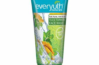 Everyuth Naturals Anti Acne, Anti Marks Tulsi Turmeric Face Wash, 150Gm, Tube