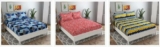 Double Bedsheet @ 199/-  with 2 Pillow Covers