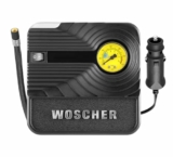 Woscher 801 Rapid Performance Car Tyre Inflator For Car Or Tyre Inflator For Bike | Portable 12V Air Compressor For Car Pump With Led Light | Air Pump For Car| Car Air Pump For Tyres